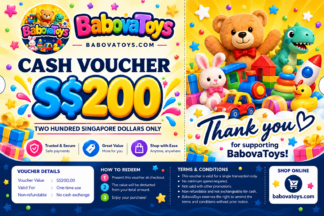 BabovaToys.com S$200 cash voucher